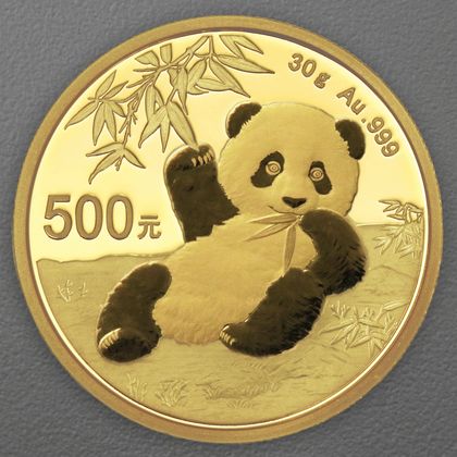 Goldmünze China Panda, 30g, 2020