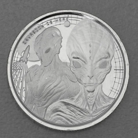 Silbermünze 1/2oz Ghana Ailen 2023