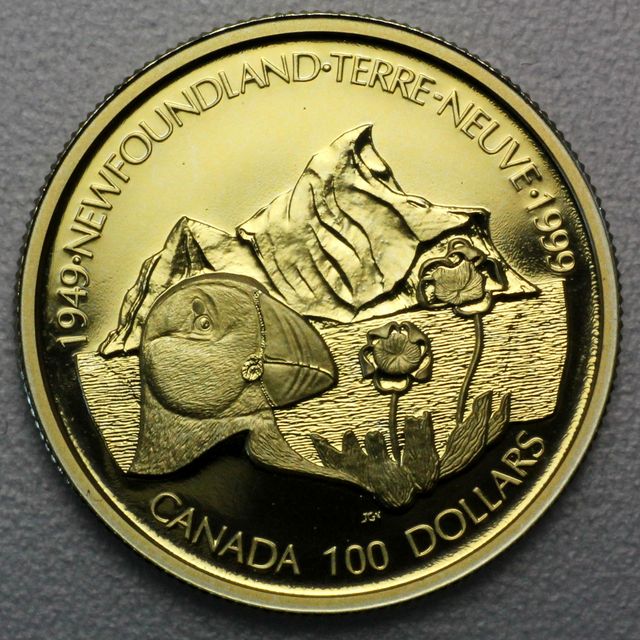 100 Dollar Goldmünze Kanada 1999 aus 58,3% Gold