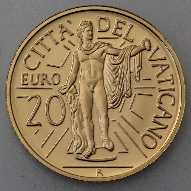 20 Euro Goldmünze Vatikan 2010 Apoll vom Belvedere