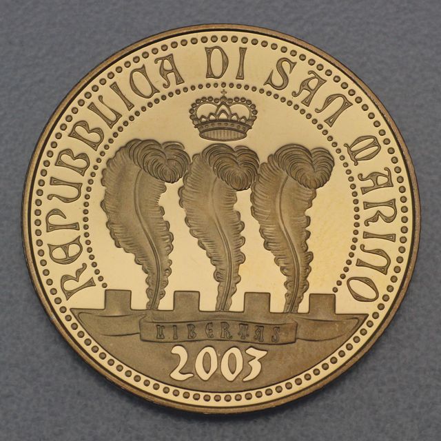 50 Euro Goldmünze San Marino 2003 Cappella degli Scrovegni von Giotto