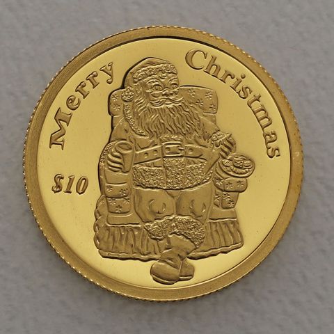 Goldmünze 25 Dollars 1/25oz Liberia 2005 - Merry Christmas