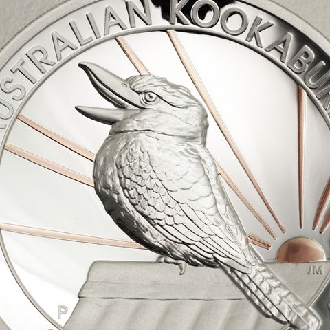 Silbermünze Kookaburra (HR und PP)
