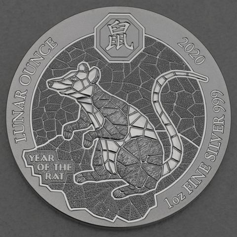 Silbermünze 1oz Lunar Ounce 2020 - Maus / Year of the Mouse