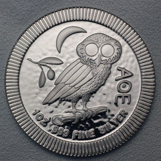 Silbermünze Eule von Athen 2017