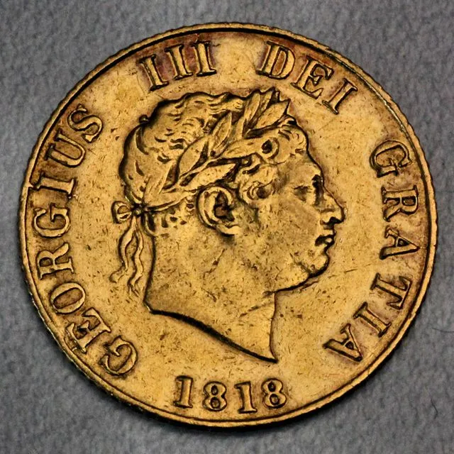halber Sovereign Goldmünze George III