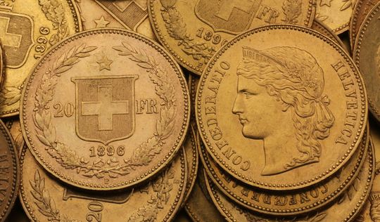 Schweizer Helvetia Goldmünzen
