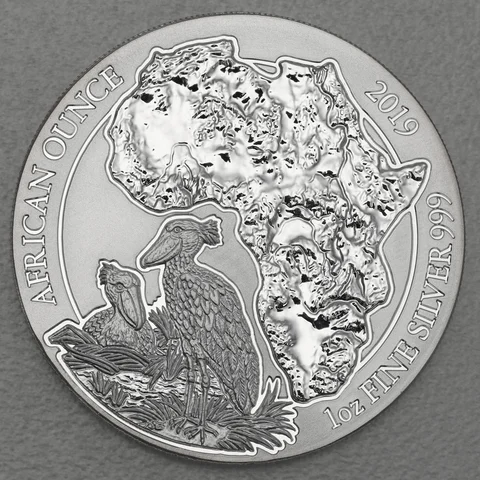 Silbermünze African Ounce 2019 - Schuhschnabel