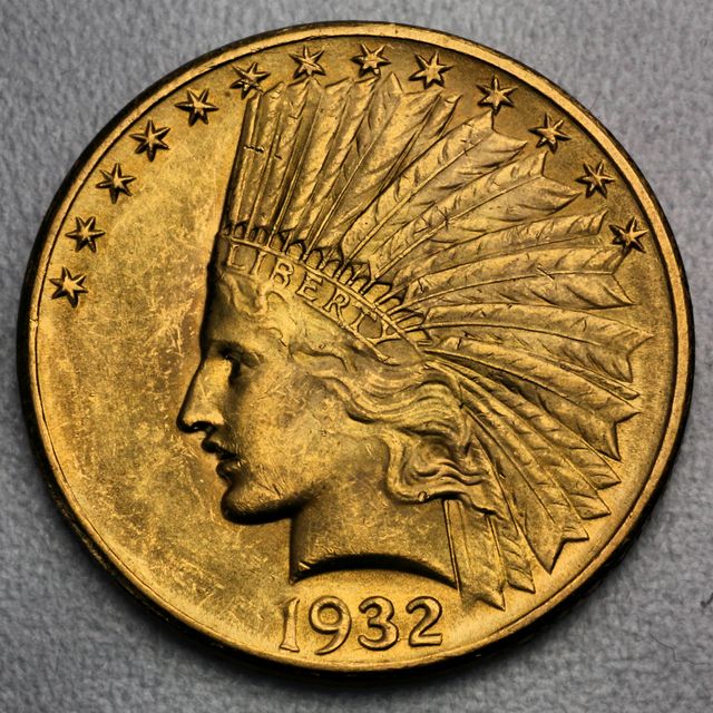 10 Dollar Indian Head Goldmünze USA