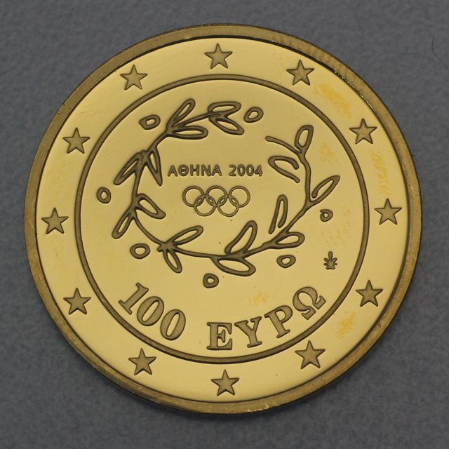 Goldmünze 100 Euro Griechenland 2003 Zappeion