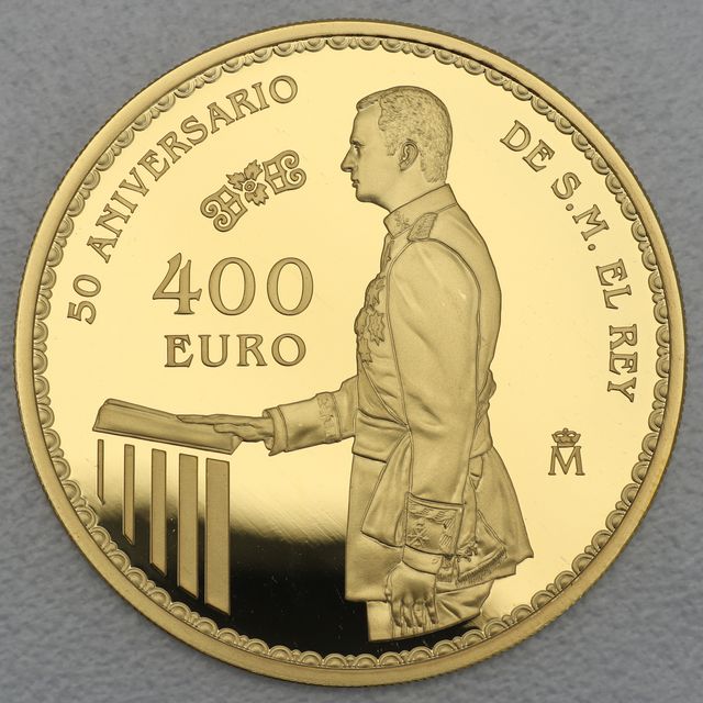 Goldmünze 400 Euro Spanien 2018 Philip V.