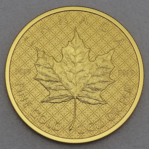 Goldmünze 2oz Maple Leaf 2021 Reverse Proof