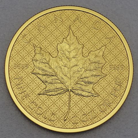Goldmünze 2oz Maple Leaf 2021 Reverse Proof