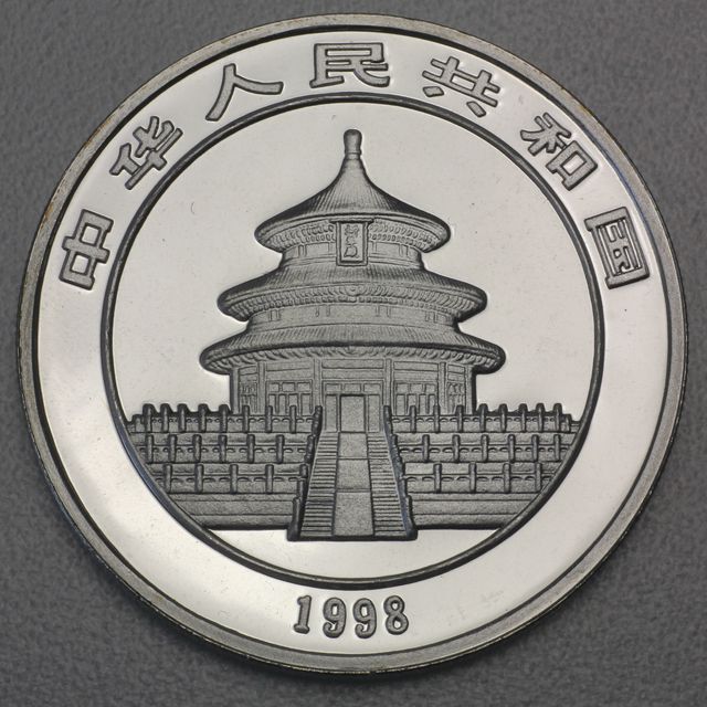China Panda Silbermünze 1998