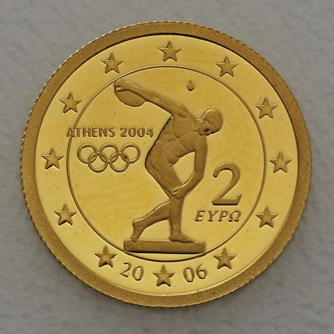 Goldmünze 25 Dollars 1/25oz Liberia 2006 - Griechenland Olympische Sommerspiele