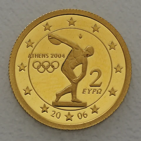 Goldmünze 25 Dollars 1/25oz Liberia 2006 - Griechenland Olympische Sommerspiele