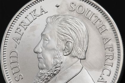 Krügerrand Silbermünze 2023 mit Milchflecken 