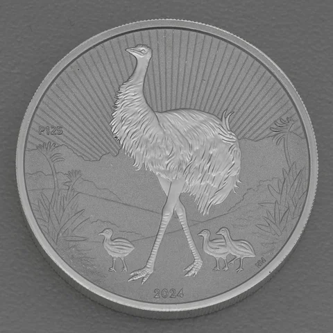 Silbermünze 2oz Australien Next Generation Mother & Baby - 2024 Emu