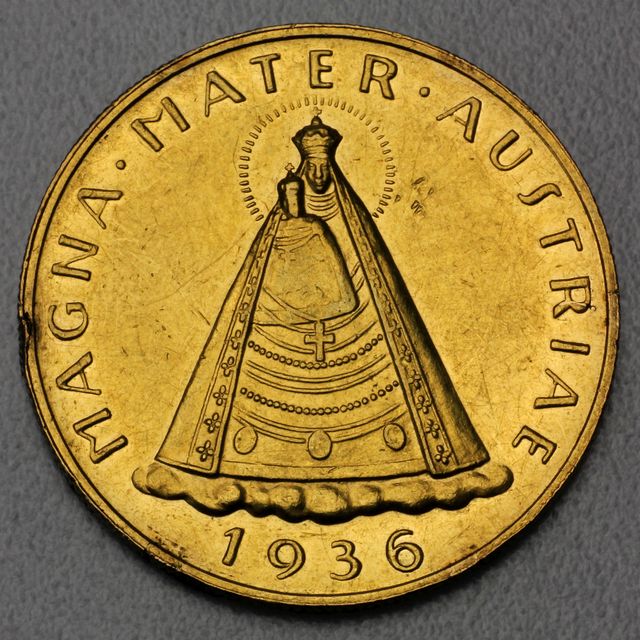 100 Schilling Goldmünze Österreich 1935-1938
