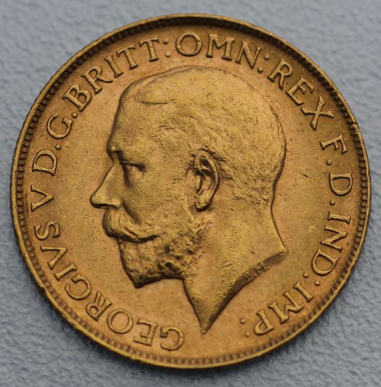 Sovereign Goldmünze Australien König Georg V