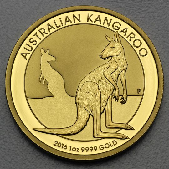 Australien Känguru Goldmünze 2016