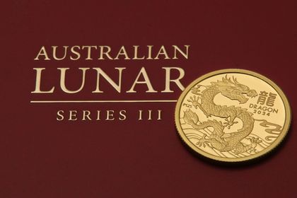 Lunar III, 1/10oz Goldmünze, Drache, 2024, Polierte Platte (PP)