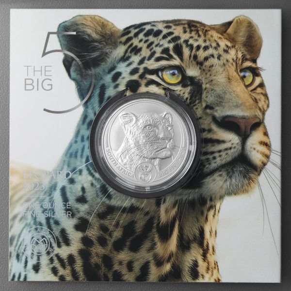 Silbermünze 1oz Leopard 2023 - Big Five Serie II