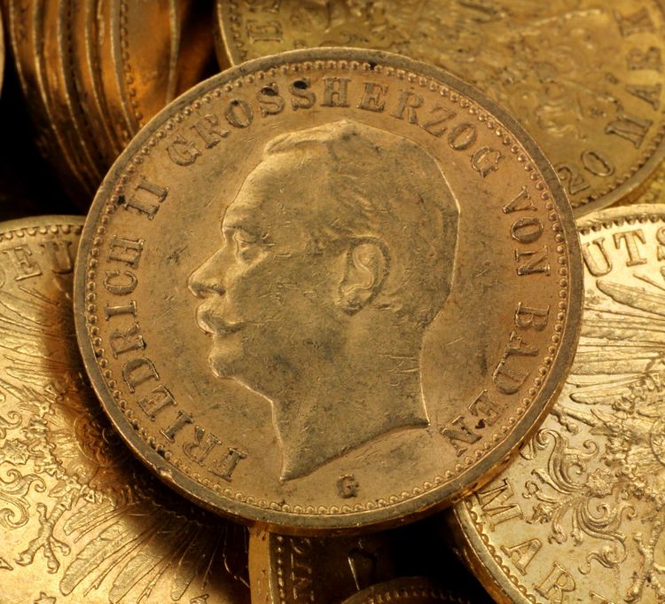 Kaiserreich Goldmünzen Baden