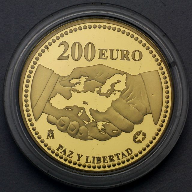 200 Euro Goldmünze Spanien 2005 Friede und Freiheit
