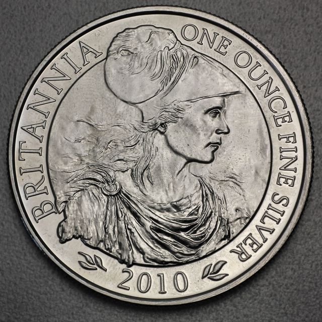 Motive der Silber Britannia Münzen 2010 und 2011