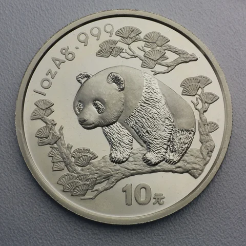 Silbermünze Panda 1ozSilbermünze Panda 1oz Motiv 2