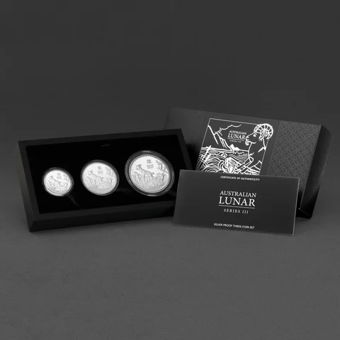 Lunar Serie III 2027 – Silbermünzen 3er-Set 