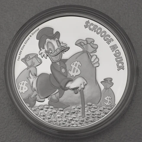 Silbermünze 1oz Niue Scrooge McDuck 2015