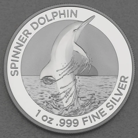 Silbermünze 1oz Australian Spinner Dolphin 2020