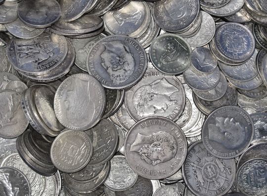 alte Umlaufsilbermünzen