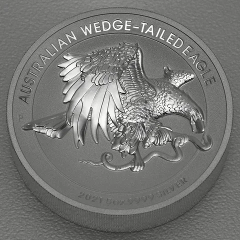 Silbermünze 5oz Australian Wedge-Tailed Eagle 2021 Enhanced