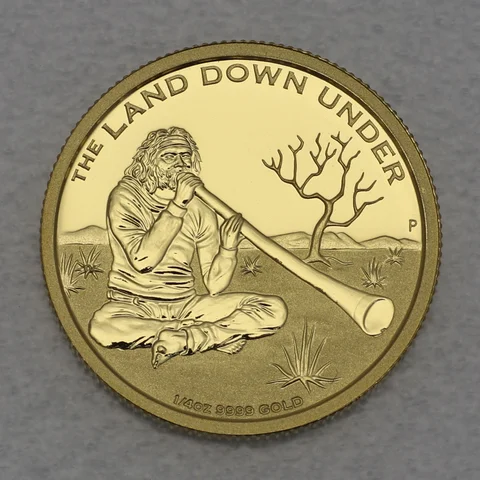 Goldmünze 1/4oz Proof Australien Land down under Serie - 2013 Didgeridoo