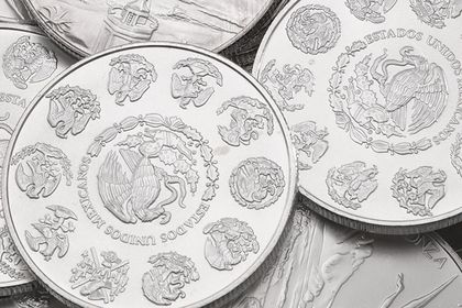 Silbermünze Libertad mit Milchflecken 