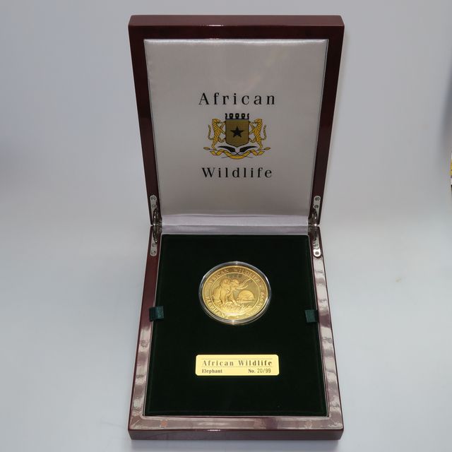 Goldmünze Somalia Elefant 5oz 2009 in limitierter Auflage von nur 99 Stück