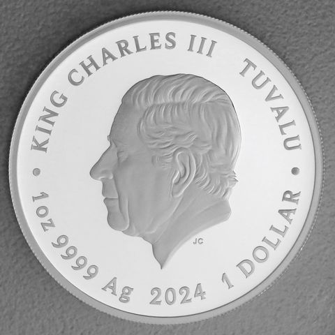 Silbermünze 1oz Daniel Craig - James Bond 2024 koloriert