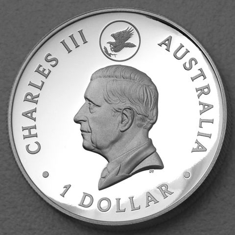 Silbermünze 1oz Australian Wedge-Tailed Eagle 2024 Jubiläumsausgabe vergoldet / gilded