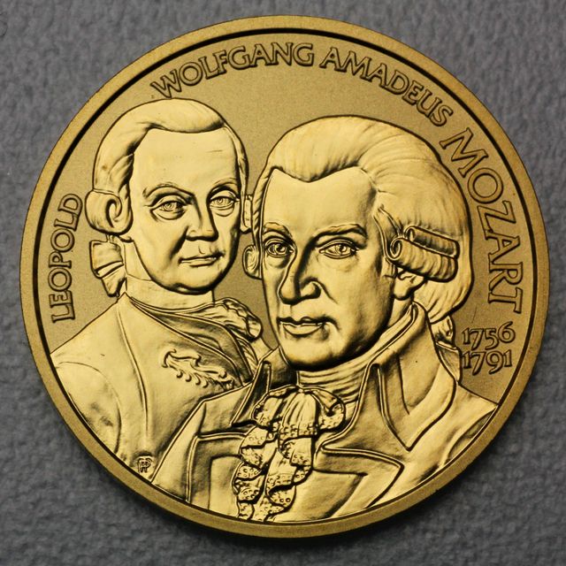 Goldmünze 50 Euro Österreich 2006 - Wolfgang Amadeus Mozart - Große Komponisten