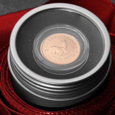 1/10oz Krügerrand Goldmünze mit Geschenkverpackung 
