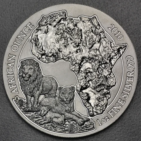 Silbermünze African Ounce 2010 - Löwe