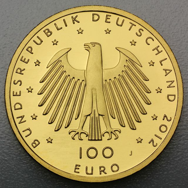 100 Euro Goldmünze BRD Dom zu Aachen 2012