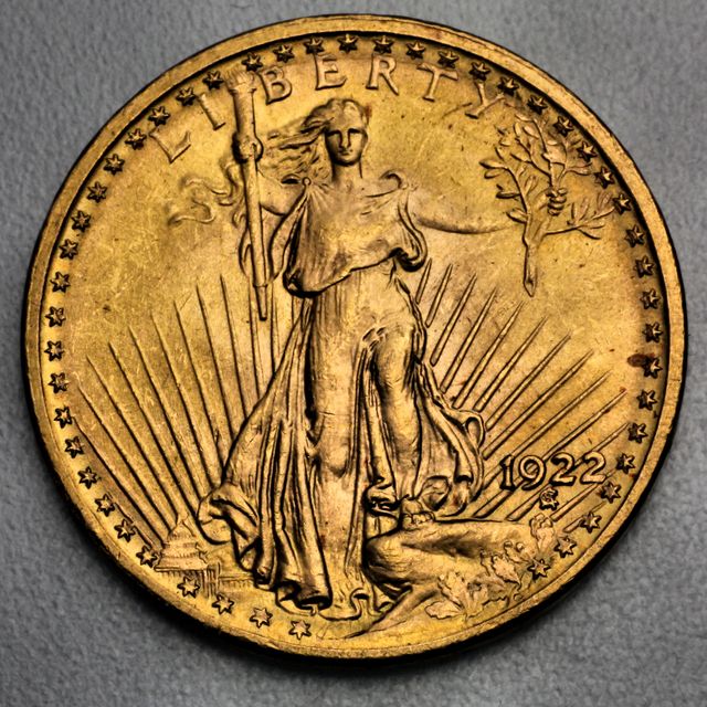 20 Dollar Double Eagle Saint Gaudens Goldmünze