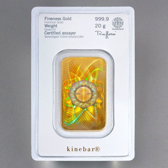 20g Kinebar Goldbarren