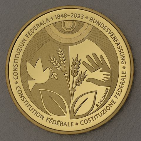 Goldmünze 50 Franken Schweiz 2023 - 175 Jahre Bundesverfassung