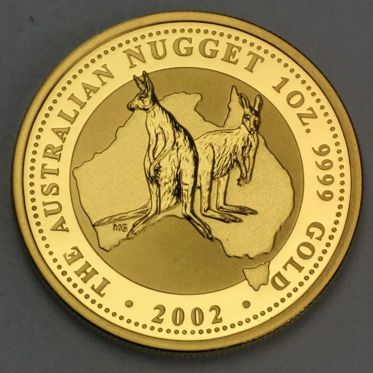 Australien Nugget / Känguru Goldmünze 2002