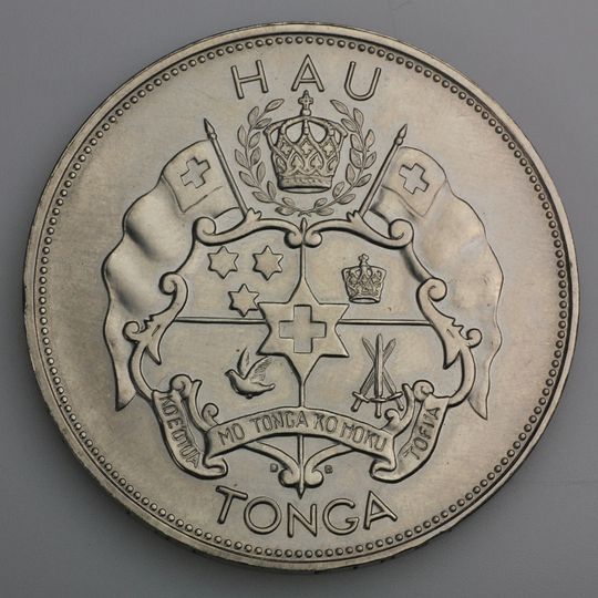 1 Hau Palladiummünze Tonga Coronation 1967 Taufa'Ahau Tupou 1V